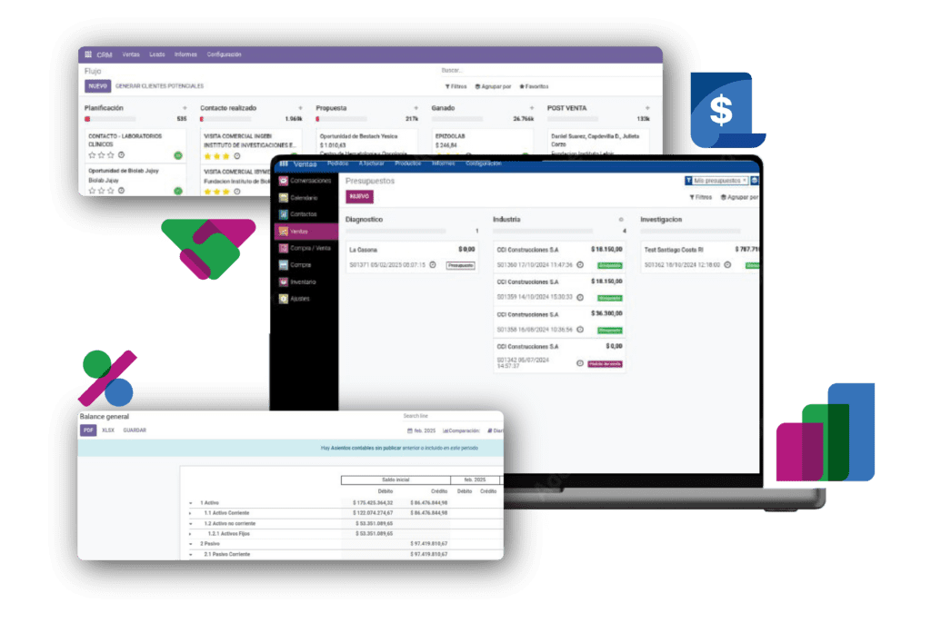 Beneficios GERP, el Software de Gestión Empresarial - ERP - de GENEOS